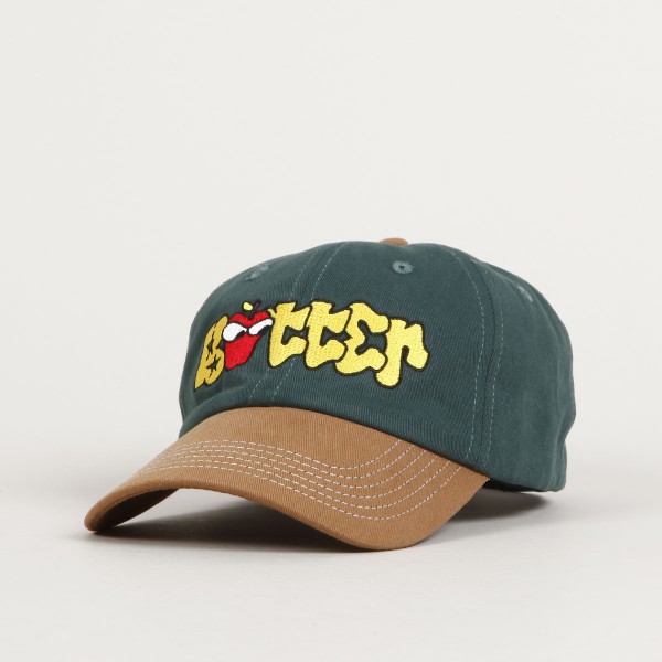 Butter Goods APPLE PANEL CAP キャップ Butter Goods Big Apple Cap - Forest / Brown | Flatspot